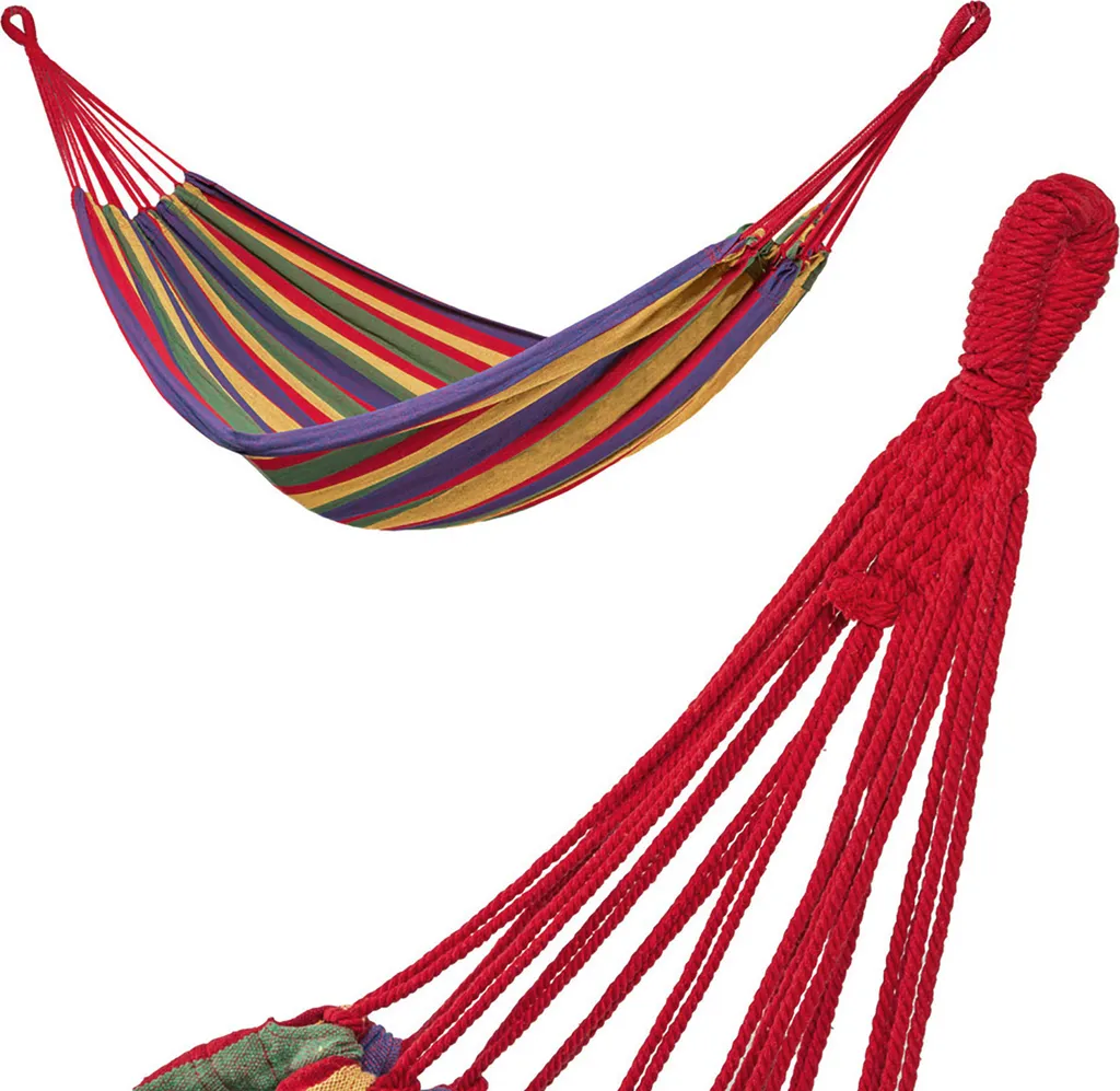 Tectake Hängematte Inkl. Tasche - Bunt 3 Tectake Hängematte Inkl. Tasche - Bunt – Bild 3