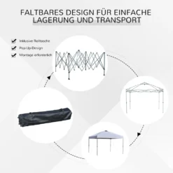 Outsunny Garten-Pavillon Faltpavillon Pop-up Festzelt Gartenzelt Inkl. Heringe Abspannseile Oxford Weiß 3 X 3 X 2,55 M 10 Outsunny Garten-Pavillon Faltpavillon Pop-up Festzelt Gartenzelt Inkl. Heringe Abspannseile Oxford Weiß 3 X 3 X 2,55 M -Angebote Moos Traum Store 3ef6c88ab105e6ee23ecdeb907863905