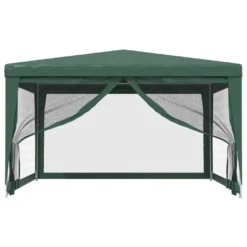 VidaXL Partyzelt Mit 4 Mesh-Seitenwänden Grün 4x4 M HDPE -Angebote Moos Traum Store 4014de88c6fe3265da57e7873eb84cc8