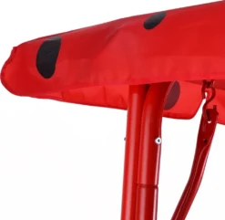 COSTWAY 2-Sitzer Kinder Hollywoodschaukel Marienkäfer Mit Sonnendach Kinderschaukel Gartenschaukel Gartenliege Gartenbank Rot -Angebote Moos Traum Store 405a3acb82668fc592177615db3a311c