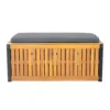 Tepro Aufbewahrungstruhe "Föhr" Mit Sitzfunktion, Groß, Akazie