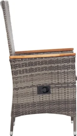 VidaXL Gartenstühle 2 Stk. Mit Auflagen Poly Rattan Grau -Angebote Moos Traum Store 41fb55e998bbbf02e34b188cc60c8382