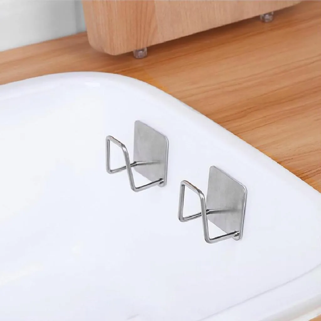 Haken Selbstklebend Edelstahl Ohne Bohren Kann Zum Aufhängen Von Bademänteln Handtüchern Kleiderhaken Und Toilettenartikeln Verwendet Werden Geeignet 3 Haken Selbstklebend Edelstahl Ohne Bohren Kann Zum Aufhängen Von Bademänteln Handtüchern Kleiderhaken Und Toilettenartikeln Verwendet Werden Geeignet – Bild 3