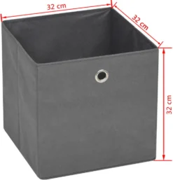 VidaXL Aufbewahrungsboxen 10 Stk. Vliesstoff 32 X 32 X 32 Cm Grau -Angebote Moos Traum Store 437232ad6ea2f0eb47ce18f14d4c5df7