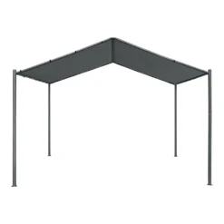 2-in-1 Gartenpavillon Dogliola Pavillon Carport 400x350x258cm Anstellpavillon Gartenzelt Sonnenschutz Für Terrasse Oder Garten Mit Spitzdach Wasserabweisend Metallgestell Dunkelgrau -Angebote Moos Traum Store 4374c615547c093334bdf9d37275c906