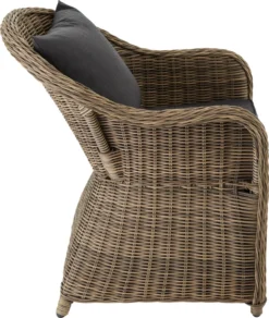 Tectake 4 Rattansessel Mit Aluminiumgestell Inkl. Sitzkissen Und Rückenkissen - Natur -Angebote Moos Traum Store 44c3723d955e19470397759416f43c08