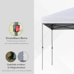 Outsunny Garten-Pavillon Faltpavillon Pop-up Festzelt Gartenzelt Inkl. Heringe Abspannseile Oxford Weiß 3 X 3 X 2,55 M 11 Outsunny Garten-Pavillon Faltpavillon Pop-up Festzelt Gartenzelt Inkl. Heringe Abspannseile Oxford Weiß 3 X 3 X 2,55 M -Angebote Moos Traum Store 451d42e011707d834547034009c7a42f