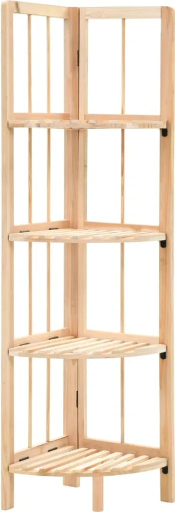 VidaXL Eckregal Zedernholz 27x27x110 Cm 1 VidaXL Eckregal Zedernholz 27x27x110 Cm