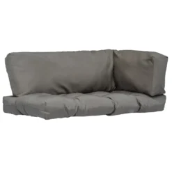 VidaXL Palettenkissen 3-tlg. Grau Polyester