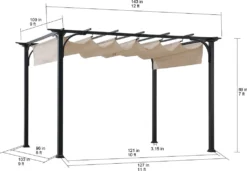 Sunjoy Pergola GIONA - 363cm X 277cm -Angebote Moos Traum Store 46ad98efa51ea53ac9e9d273dae1cc8b