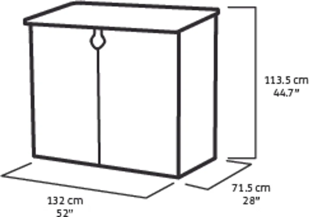 Keter Universalbox Store It Out MIDI Woodland, Ca. H 110 X B 132 X T 74 Cm, Farbe: Schwarz 13 Keter Universalbox Store It Out MIDI Woodland, Ca. H 110 X B 132 X T 74 Cm, Farbe: Schwarz – Bild 13