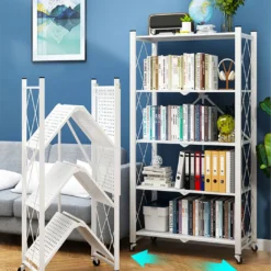 360Home Klappbare Lagerung Abnehmbar Regal Mit Rädern 5 Ebenen Weiß -Angebote Moos Traum Store 4819bb1a3859a7b0153029201d773cdd