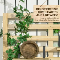 Outsunny Aufbewahrungsbox, Aufbewahrungstruhe Mit Rankhilfe, Auflagenbox Mit Ablagen, Gartentruhe, Kissenbox, Massivholz, Natur, 80 X 45 X 160 Cm 12 Outsunny Aufbewahrungsbox, Aufbewahrungstruhe Mit Rankhilfe, Auflagenbox Mit Ablagen, Gartentruhe, Kissenbox, Massivholz, Natur, 80 X 45 X 160 Cm -Angebote Moos Traum Store 4a8092c1d0530a085ecccb308ed75034