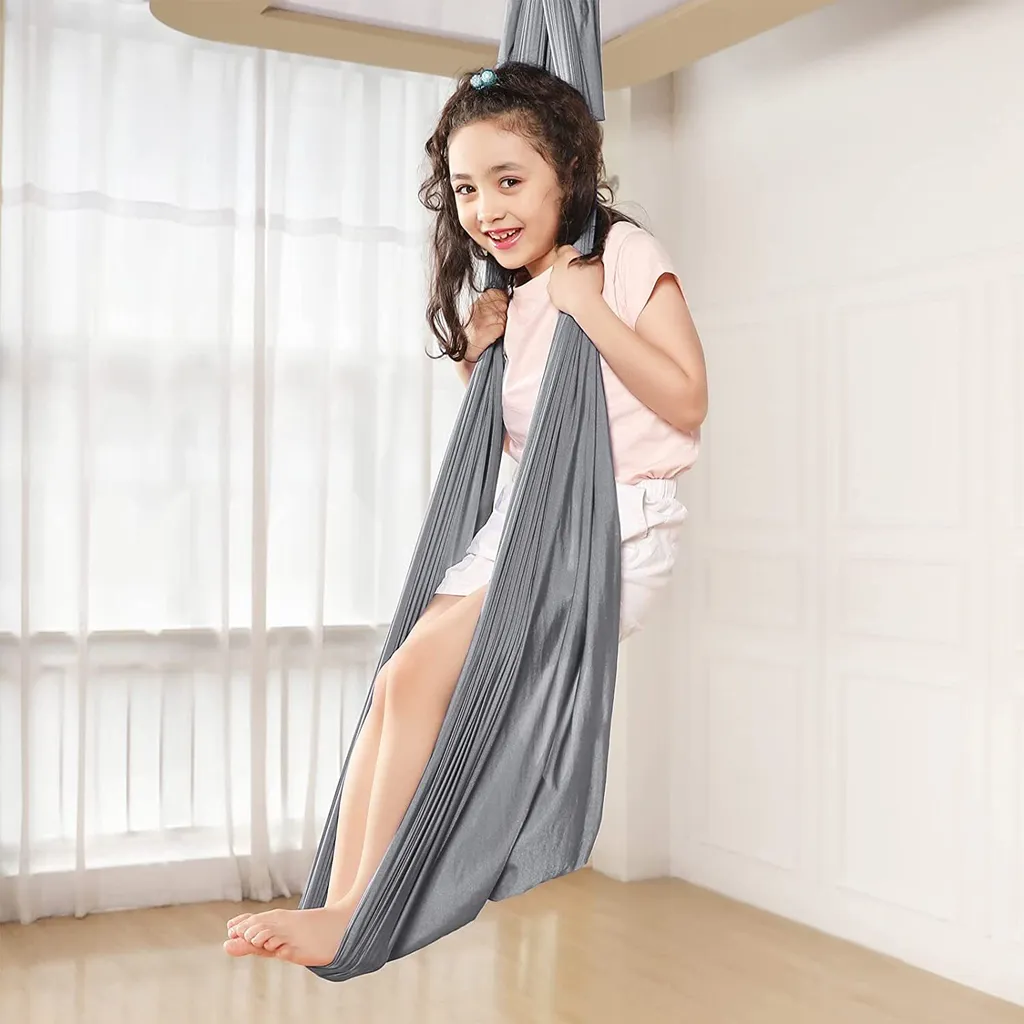 Kinderschaukel-Hängematte, Indoor-Therapieschaukel, Hüpfende Kuschel-Hängematte Für Kinder Mit ADHS, Asperger-Syndrom, Sensorische Integrationstherapie Und Autismusbehandlung 4 Kinderschaukel-Hängematte, Indoor-Therapieschaukel, Hüpfende Kuschel-Hängematte Für Kinder Mit ADHS, Asperger-Syndrom, Sensorische Integrationstherapie Und Autismusbehandlung – Bild 4