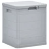 VidaXL Garten-Aufbewahrungsbox 90 L Hellgrau