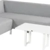 Hartman Dion Aluminium Lounge Set, Aluminiumgestell, Allwetter-Stoff Von Hartman, Inklusive Beistelltisch Und Hocker