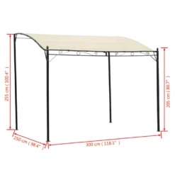 VidaXL Pavillon Stoff Cremeweiß -Angebote Moos Traum Store 4caace8fe90e2bee3580d85c653625e1