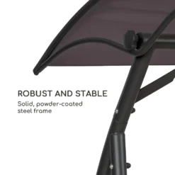 Blumfeldt Marbella - Hollywoodschaukel, 3-Sitzer, Gartenschaukel, Stahlrahmen Mit Pulverbeschichtung, Sitzkissen, Gewölbtes Sonnendach, Zurückklappbare Rückenlehne, Dunkelgrau 11 Blumfeldt Marbella - Hollywoodschaukel, 3-Sitzer, Gartenschaukel, Stahlrahmen Mit Pulverbeschichtung, Sitzkissen, Gewölbtes Sonnendach, Zurückklappbare Rückenlehne, Dunkelgrau -Angebote Moos Traum Store 4cb3a078cbb48825b09182d87fec5fd9