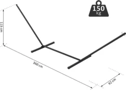 Outsunny Hängemattengestell Für Hängematten Hängemattenständer Mit Haken Garten Strand Metall 360 X 92 X 115 Cm Bis 120 Kg 15 Outsunny Hängemattengestell Für Hängematten Hängemattenständer Mit Haken Garten Strand Metall 360 X 92 X 115 Cm Bis 120 Kg -Angebote Moos Traum Store 4da84a47141667270db769c69d547424