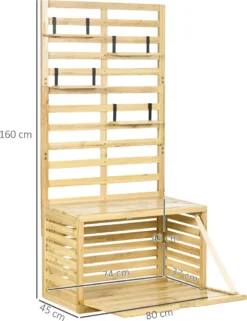 Outsunny Aufbewahrungsbox, Aufbewahrungstruhe Mit Rankhilfe, Auflagenbox Mit Ablagen, Gartentruhe, Kissenbox, Massivholz, Natur, 80 X 45 X 160 Cm 10 Outsunny Aufbewahrungsbox, Aufbewahrungstruhe Mit Rankhilfe, Auflagenbox Mit Ablagen, Gartentruhe, Kissenbox, Massivholz, Natur, 80 X 45 X 160 Cm -Angebote Moos Traum Store 4ee3013bf8bd36e3ef6d53b61e7324c0