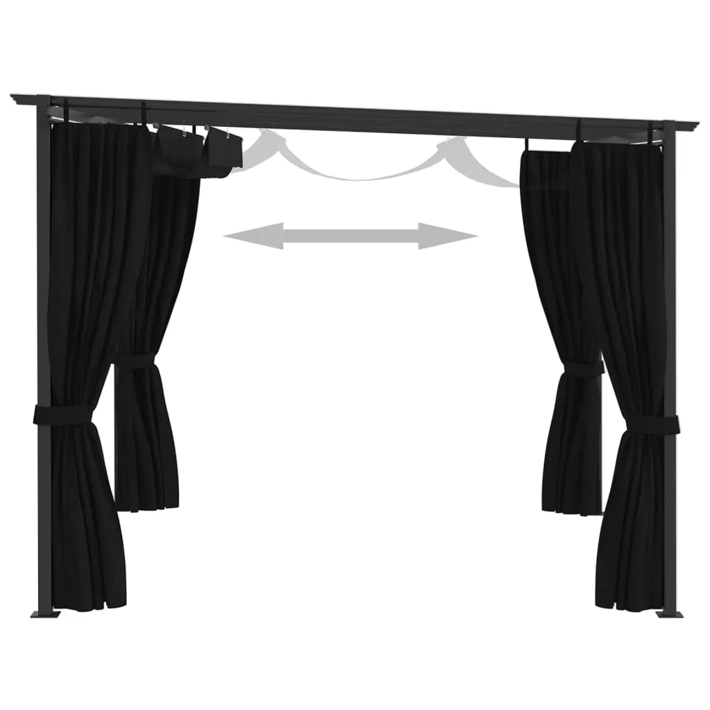 VidaXL Pavillon 4x3 M Anthrazit 5 VidaXL Pavillon 4x3 M Anthrazit – Bild 5