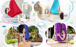 Kinder Schwingen Hängematte, Indoor Schaukel Elastisch Cuddle Hammock Sensory Swing Ideal Für ADHS, Asperger Und Sensorische Integration Sowie Autismustherapie(Blau,150 X 280CM) -Angebote Moos Traum Store 51ba249775cbfaf91a7c2f2a3b88bb07