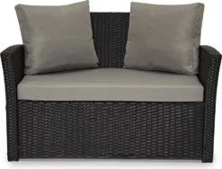 SVITA ROMA Polyrattan Lounge Rattan Garten Möbel Set Mit Sofa Und Sessel Gartenlounge Essgruppe Mit Tisch Schwarz 14 SVITA ROMA Polyrattan Lounge Rattan Garten Möbel Set Mit Sofa Und Sessel Gartenlounge Essgruppe Mit Tisch Schwarz -Angebote Moos Traum Store 5317566d34c02fc8be7c1264e8f12134