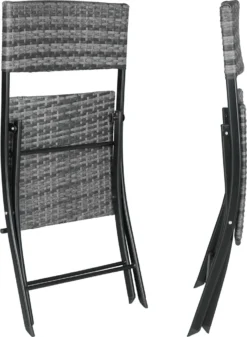 Tectake Rattan Balkonset Trevi - Grau -Angebote Moos Traum Store 5381bc5271884f451c575c7880f485d0