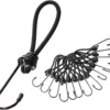 PRETEX Spanngummi Mit Haken - Set Mit 25 Stück X 13cm Expander Mit Öse - Hochbelastbare Gummispanner Perfekt Als Planenspanner Für Camping Oder Zur Transportsicherung Für Anhänger, Schwarz