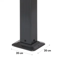 Blumfeldt Pantheon Pergola 3x3 M Sonnendach - Terrassen-Vordach , Wasserabweisender PolyurethanBeschichtung , Stabile 10 X 10cm Eckpfosten , Raffbare Baldachin , Zur Verschraubung Am Boden Geeignet , Grau -Angebote Moos Traum Store 53e92d420778e852b19e83681e544b73