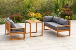 Merxx Eckset "Merida" - Akazienholz, Inkl. Kissen -Angebote Moos Traum Store 54422ba6d9101b71bee575f82463b666