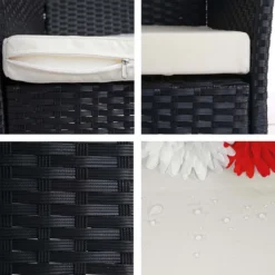 2x Poly-Rattan Gartensessel Hamar, Korbsessel Anthrazit, Kissen Creme 12 2x Poly-Rattan Gartensessel Hamar, Korbsessel Anthrazit, Kissen Creme -Angebote Moos Traum Store 55be300e4328233e4d3fd8546f0618ee