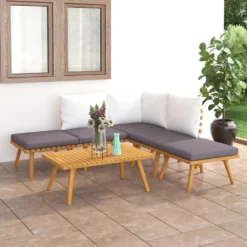 VidaXL 6-tlg. Garten-Lounge-Set Massivholz Akazie
