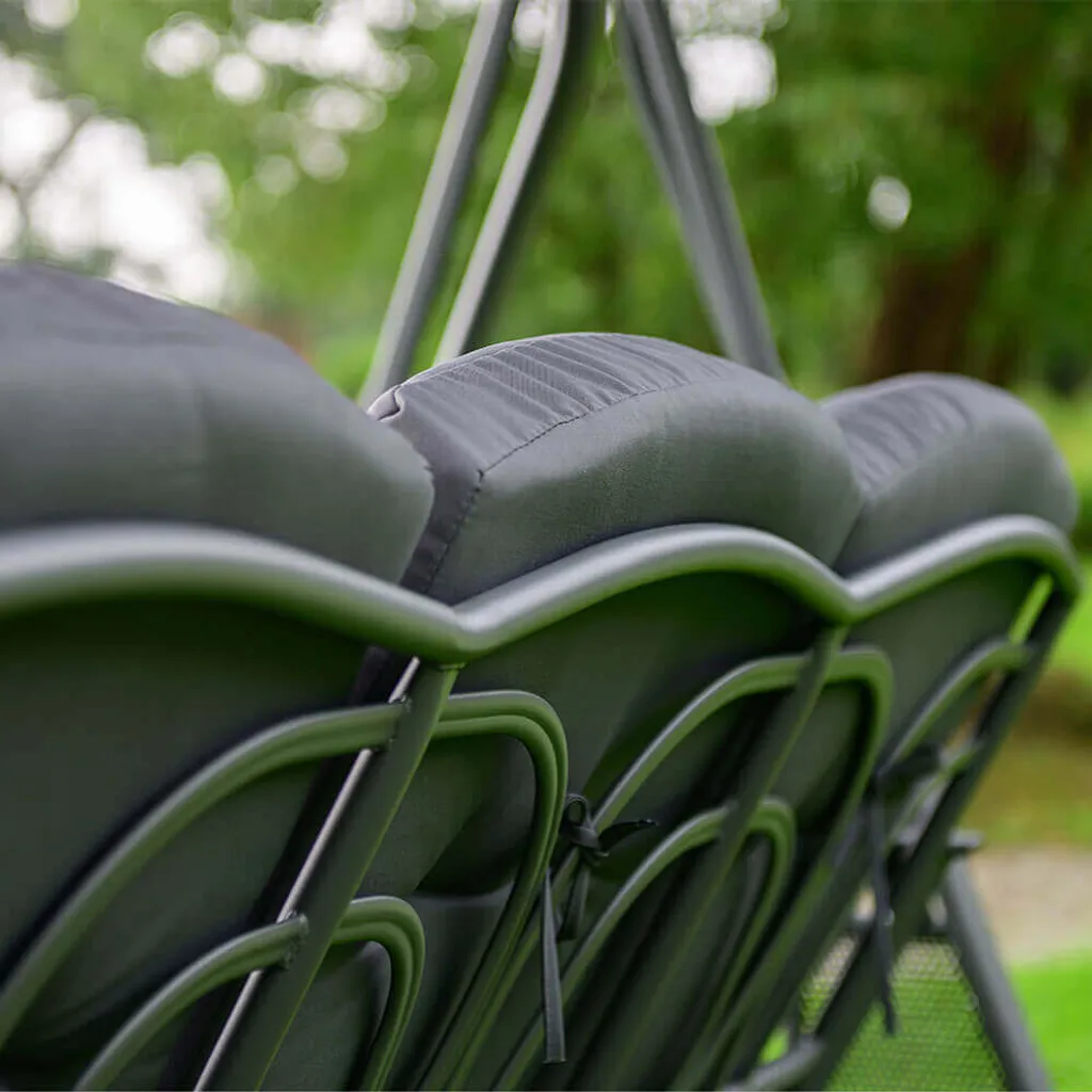 HOME DELUXE - Hollywoodschaukel DESCANSO Grau Doppel Gartenliege Lounge-Pavillon Mit Abdeckung 7 HOME DELUXE - Hollywoodschaukel DESCANSO Grau Doppel Gartenliege Lounge-Pavillon Mit Abdeckung – Bild 7