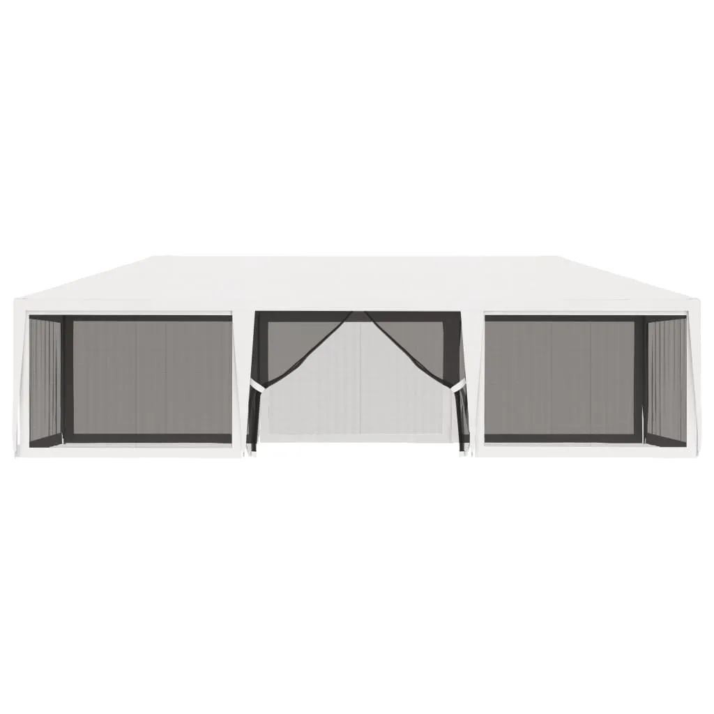 VidaXL Partyzelt Mit 4 Netz-Seitenwänden 4 X 9 M Weiß 2 VidaXL Partyzelt Mit 4 Netz-Seitenwänden 4 X 9 M Weiß – Bild 2