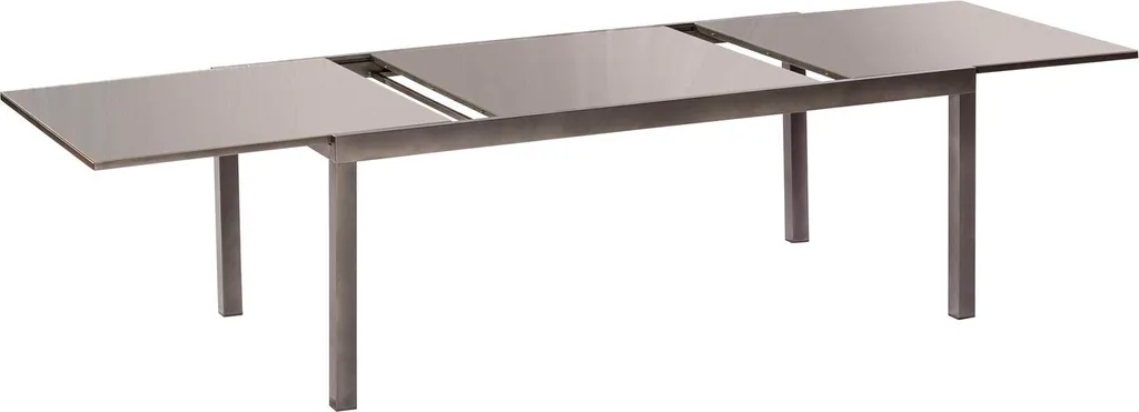 Merxx Trivero Set 9tlg., Gestell: Graphit Textil: Diamantbraun Tischplatte: Graues Glas 6 Merxx Trivero Set 9tlg., Gestell: Graphit Textil: Diamantbraun Tischplatte: Graues Glas – Bild 6