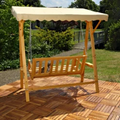 Mucola Hollywoodschaukel Gartenschaukel Hängeschaukel Schaukelbank Holz Dach Schaukel -Angebote Moos Traum Store 5883a67940f15c8426c9864dc8cef98f