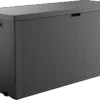 Keter Emily Aufbewahrungsbox 280 L Graphit Box Gartenbox Kunststoff