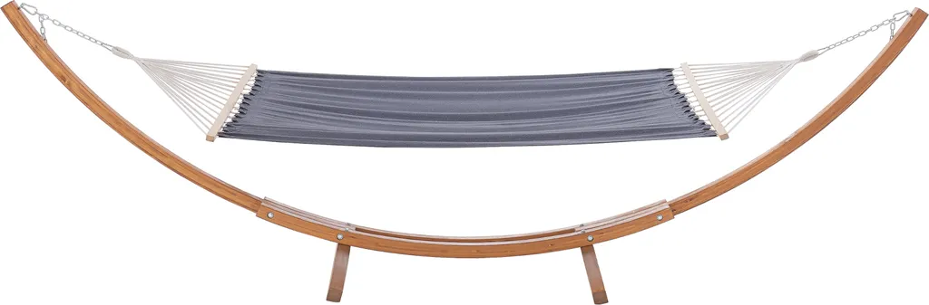 Hängematte Langadia Mit Gestell 200 X 150 Cm Hängeschaukel Max. 120 Kg Outdoor Hängesitz Hängeliege Gestell Aus Massivholz Dunkelgrau 5 Hängematte Langadia Mit Gestell 200 X 150 Cm Hängeschaukel Max. 120 Kg Outdoor Hängesitz Hängeliege Gestell Aus Massivholz Dunkelgrau – Bild 5