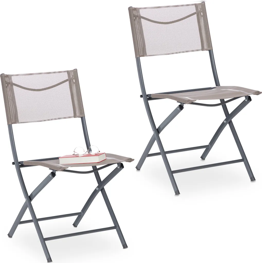Relaxdays Gartenstuhl Klappbar 2er Set 1 Relaxdays Gartenstuhl Klappbar 2er Set