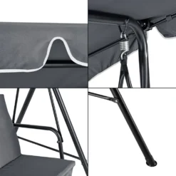 Hollywoodschaukel HLO-PX7 172x112x152cm 3-Sitzer Max. 270 Kg -Angebote Moos Traum Store 5a77b114482a2cc22d2b1e67639c37f9