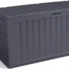 Deuba Auflagenbox Marvel Plus Keter 220kg Belastbar Rollen Griffe Smart Click System Truhe Gartenbox Kissenbox Garten
