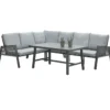 Garden Impressions Lounge/Dining Set Andrea 5-teilig Links Carbon Black
