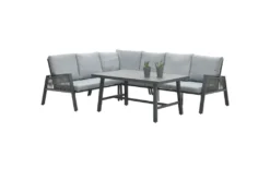 Garden Impressions Lounge/Dining Set Andrea 5-teilig Links Carbon Black