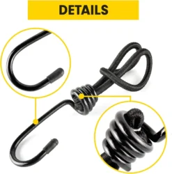 PRETEX Spanngummi Mit Haken - Set Mit 25 Stück X 13cm Expander Mit Öse - Hochbelastbare Gummispanner Perfekt Als Planenspanner Für Camping Oder Zur Transportsicherung Für Anhänger, Schwarz 8 PRETEX Spanngummi Mit Haken - Set Mit 25 Stück X 13cm Expander Mit Öse - Hochbelastbare Gummispanner Perfekt Als Planenspanner Für Camping Oder Zur Transportsicherung Für Anhänger, Schwarz -Angebote Moos Traum Store 5d394d80e04bbcefe8b7b9b3b30b52e8