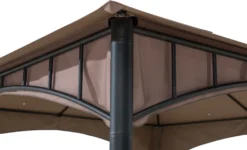 Sunjoy Gazebo LAURO - 340cm X 340cm -Angebote Moos Traum Store 5d9a182c3aa93e8eb928e2d5dc07a231