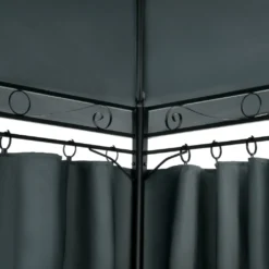 Casaria Pavillon 3x4m Gartenzelt Garten Seitenteile Metall Wasserabweisend Topas, Farbe:anthrazit -Angebote Moos Traum Store 5de379e933e93e4cc86c548270d38635