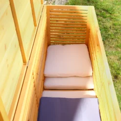 Mucola 170CM XXL Holz Bank Auflagenbox Kissenbox Gartenbox Gartentruhe Truhe Holztruhe Box Aufbewahrungsbox Kiste Auflagen Kissentruhe Garten -Angebote Moos Traum Store 5e5b5cd0a5909fcc3e8ee91e27037e5e