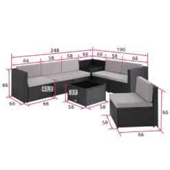 Tectake Rattan Lounge Verona - Schwarz -Angebote Moos Traum Store 6061a2bb4f2fc924ffb8775e65a2a0fb