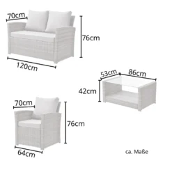 SVITA ROMA Polyrattan Lounge Rattan Garten Möbel Set Mit Sofa Und Sessel Gartenlounge Essgruppe Mit Tisch Schwarz 10 SVITA ROMA Polyrattan Lounge Rattan Garten Möbel Set Mit Sofa Und Sessel Gartenlounge Essgruppe Mit Tisch Schwarz -Angebote Moos Traum Store 635808a186079897bbe067e40981196d